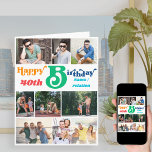 Foto Collage 10 Bildername und jedes Alter Geburts Karte<br><div class="desc">Personalisierte große Geburtstagskarte mit bis zu 10 verschiedenen Fotos und Sie können auch eine individuelle Nachricht in die Fotovorlage einbinden. Die Fotovorlage ist für Sie bereit, Ihre Bilder, die von oben nach unten verlassen sind, in Reihen von oben nach unten einzufügen, die in horizontaler Landschaft, vertikalem Porträt und quadratischen Formaten...</div>