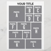 Foto Collage 12 Foto Layout Flyer (Vorne)