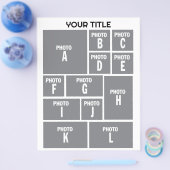 Foto Collage 12 Foto Layout Flyer (Einzeln)