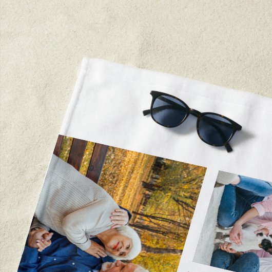 Foto Collage 12 Picture Mauerwerk Gitter weiß Strandtuch (Beispiel)