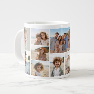 Foto-Collage - 13 Bilder modernes minimales Raster Jumbo-Tasse