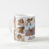 Foto-Collage - 13 Bilder plus Textblock Minimal Kaffeetasse (Vorderseite Links)