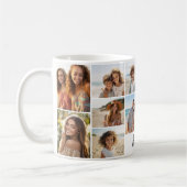 Foto-Collage - 13 Bilder plus Textblock Minimal Kaffeetasse (Links)