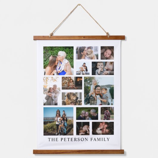 Foto Collage 14 Bildername Wandteppiche der Famili (Vorderseite)