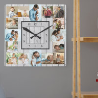 Foto Collage 16 Bild Whitewusch Holz nummeriert