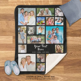 Foto Collage 19 Fotos Pinselschrift Personalisiert Sherpadecke