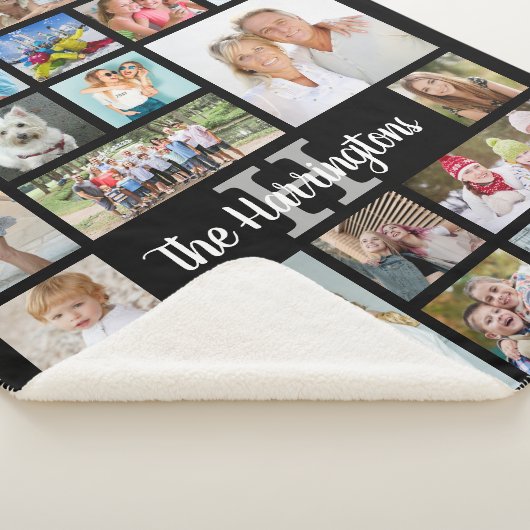 Foto Collage 19 Fotos Script Name Monogram Sherpadecke (3/4)