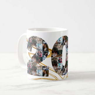 Foto Collage 20 Jahre Jubiläumsgeschenke nach Jahr Kaffeetasse