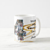 Foto Collage 24 Jahre Geschenke pro Jahr Kaffeetasse (VorderseiteRechts)