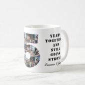 Foto Collage 25-jährige Jubiläumsgeschenke nach Ja Kaffeetasse (VorderseiteRechts)