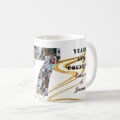 Foto Collage 27 Jahre Jubiläumsgeschenke nach Jahr Kaffeetasse (VorderseiteRechts)