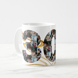 Foto Collage 30 Jahre Jubiläumsgeschenke pro Jahr Kaffeetasse