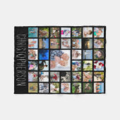 Foto Collage 39 Bilder bearbeitbare Farbe Personal Fleecedecke (Vorderseite (Horizontal))