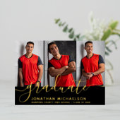 Foto Collage 3 Bilder Abschluss Ankündigung (Stehend vorne)