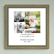 Foto Collage 3 Foto Einfache Beerdigung Gedenkstät