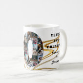 Foto Collage 40 Jahre Jubiläumsgeschenke pro Jahr Kaffeetasse (VorderseiteRechts)