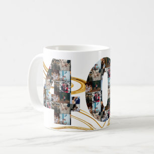 Foto Collage 40 Jahre Jubiläumsgeschenke pro Jahr Kaffeetasse