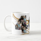 Foto Collage 40 Jahre Jubiläumsgeschenke pro Jahr Kaffeetasse (Links)