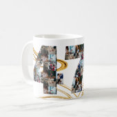 Foto Collage 47 Jahre Jubiläumsgeschenke nach Jahr Kaffeetasse (Vorderseite Links)