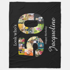 Foto Collage 50. Geburtstag Fleecedecke