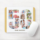 Foto Collage 50. Geburtstag Nummer 50 Custom Mousepad (Mit Mouse)