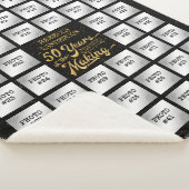 Foto Collage 50. Geburtstag Personalisiert Sherpadecke (3/4)