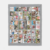 Foto Collage 53 Fotos Personalisiert bearbeitbar G Fleecedecke (Vorderseite)
