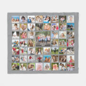 Foto Collage 53 Fotos Personalisiert bearbeitbar G Fleecedecke (Vorderseite (Horizontal))