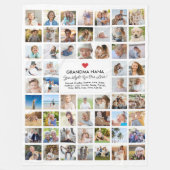 Foto Collage 57 Bilder Easy DYI Custom Geschenk Fleecedecke (Vorderseite)