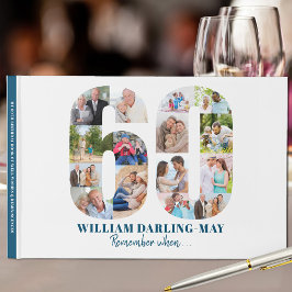 Foto Collage 60. Geburtstag Denken Sie daran, wenn Gästebuch