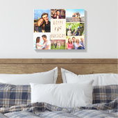 Foto Collage 7 Bild Beige Braun 18. Geburtstag Leinwanddruck (Insitu (Schlafzimmer))