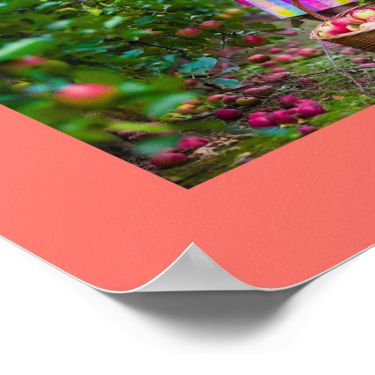 Foto Collage 7 Bilder Beste Schwester je Koralle Poster (Ecke)