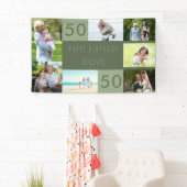 Foto Collage 7 Foto Personalisiert 50. Geburtstag Banner (Insitu)