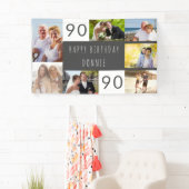 Foto Collage 7 Foto Personalisiert 90. Geburtstag Banner (Insitu)