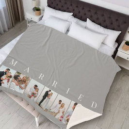 Foto Collage 7 Foto VERHEIRATET grau Sherpadecke