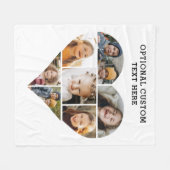 Foto-Collage 7 Personalisiert Fleecedecke (Vorderseite (Horizontal))
