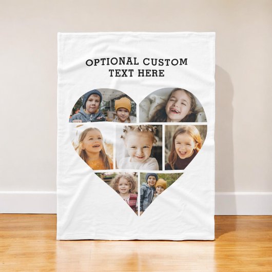 Foto-Collage 7 Personalisiert Fleecedecke