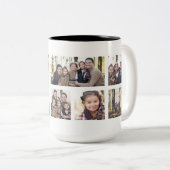 Foto-Collage 8 Bilder individuell Zweifarbige Tasse (VorderseiteRechts)