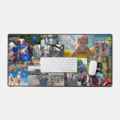 Foto Collage 9 Familienbilder Sommerzeit Kinder Schreibtischunterlage (Tastatur & Maus)