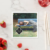 Foto Collage A11 der persönlichen Monogrammfamilie Serviette (Beispiel)