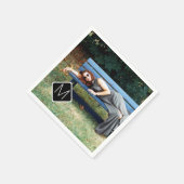 Foto Collage A11 der persönlichen Monogrammfamilie Serviette (Ecke)