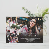 Foto Collage Abschluss der modernen Law School Einladung (Stehend Vorderseite)