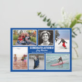 Foto Collage Abschluss Einladung (Stehend Vorderseite)