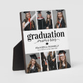 Foto Collage Abschluss Erinnerungen Plaque Fotoplatte (Vorderseite)