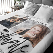 Foto Collage Abschluss Fleece Blanket