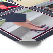 Foto Collage Abschluss Keepake Instagram benannt Poster (Ecke)