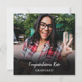 Foto Collage Abschluss Square Einladung (Rückseite)