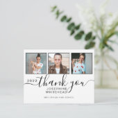 Foto Collage Abschluss Vielen Dank 2022 Postkarte (Stehend Vorderseite)