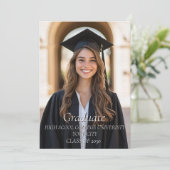 Foto Collage Absolvent und Abschluss Einladung (Stehend Vorderseite)