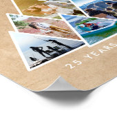 Foto Collage Adventure 25-jährige Paare Poster (Ecke)